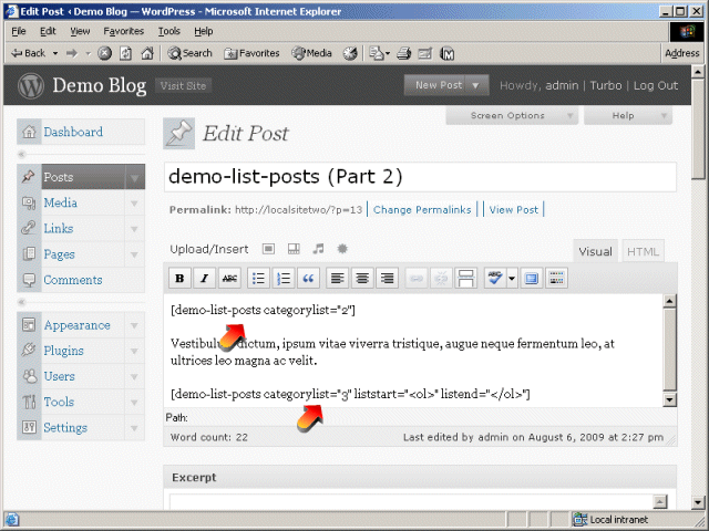 Add The New Attributes To Test Post