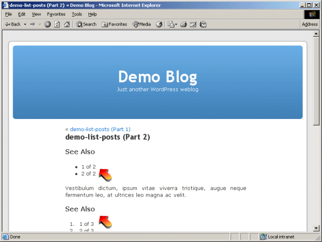 View Test Post With The New Attributes In Action